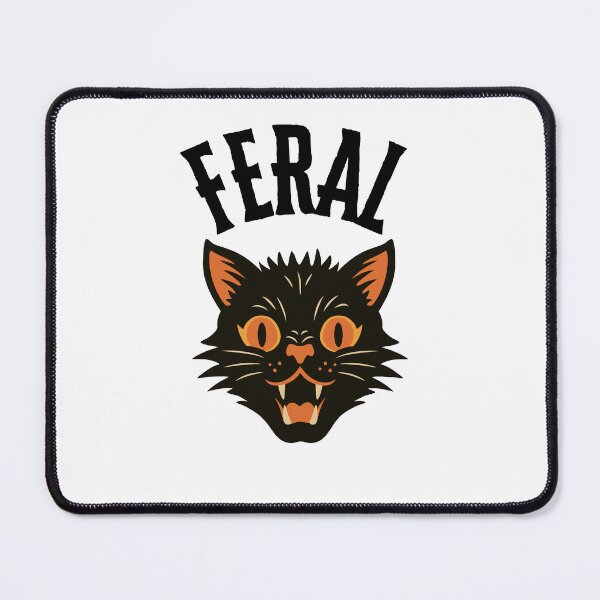 Item preview, Feral | Vintage Hissing Cat designed and sold by IntravioletArts.