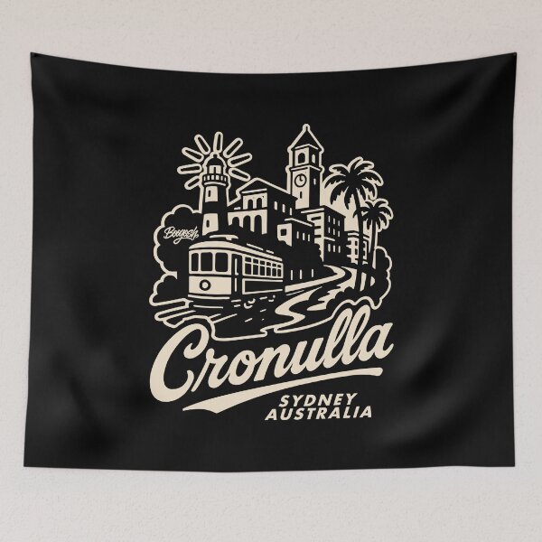 Item preview, Sydney Cronulla Coastal Skyline Script designed and sold by Boogosh.