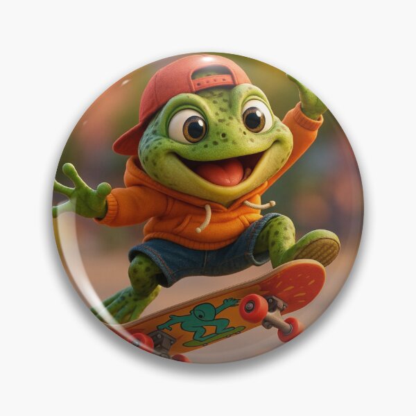 Item preview, Skater Marsh Frog designed and sold by Sillytoe.