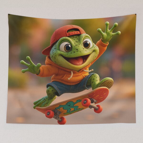 Item preview, Skater Marsh Frog designed and sold by Sillytoe.