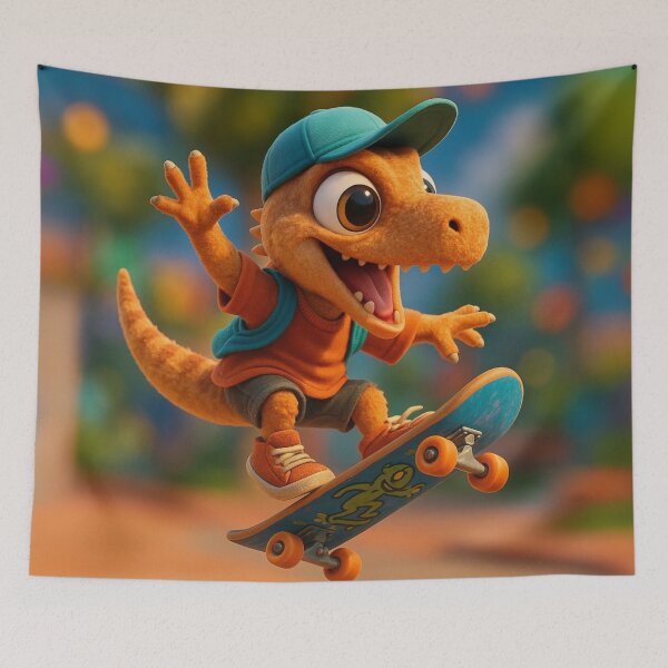 Item preview, Skater Masiakasaurus Dinosaur designed and sold by Sillytoe.