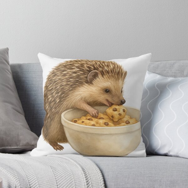 Item preview, Hedgehog Eating Cookie Dough designed and sold by thehaywirehoney.