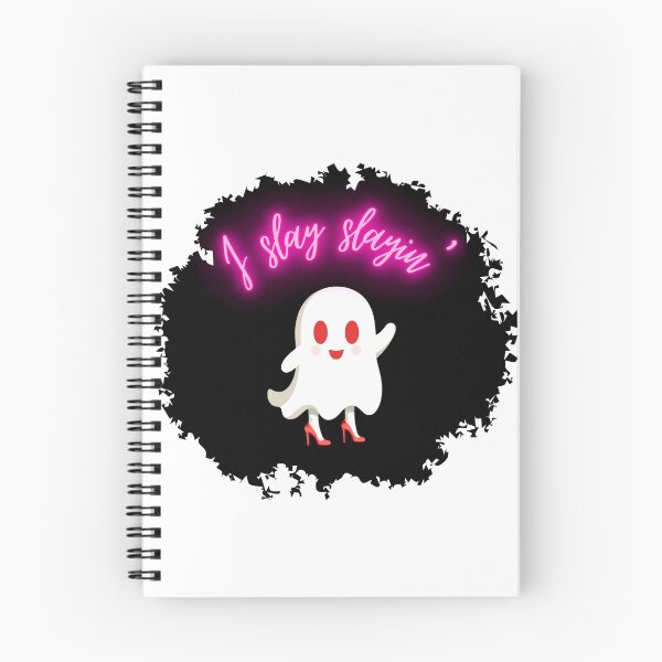 Item preview, Cute Ghost I Slay Slayin’ Halloween designed and sold by Pets & Memes & Stuff.