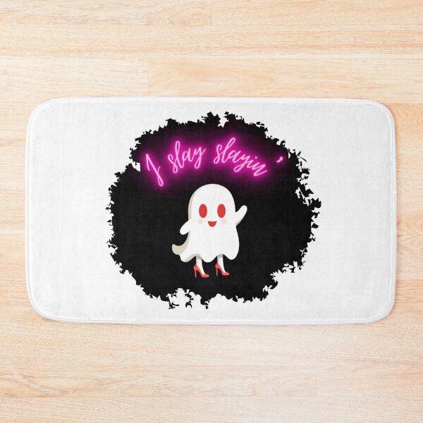 Item preview, Cute Ghost I Slay Slayin’ Halloween designed and sold by Pets & Memes & Stuff.