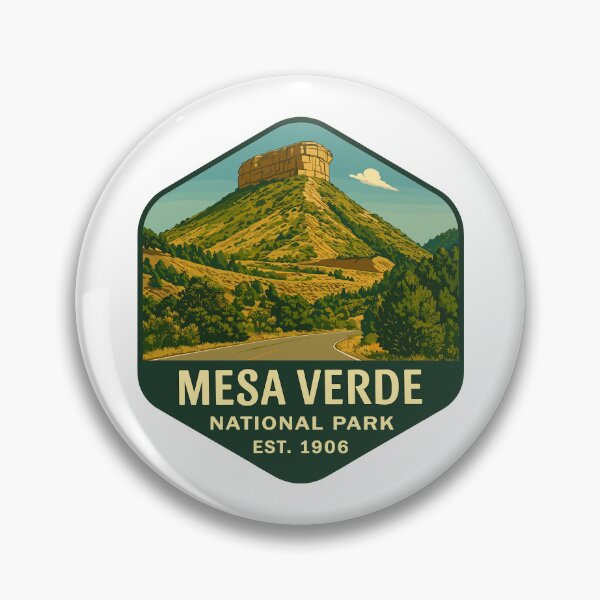 Item preview, Mesa Verde National Park Colorado Retro Sticker designed and sold by Ismeal Von.