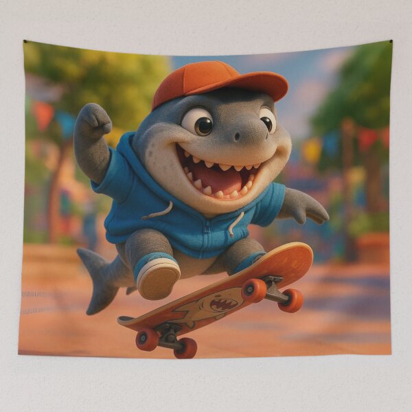 Item preview, Skater Megalodon Shark designed and sold by Sillytoe.