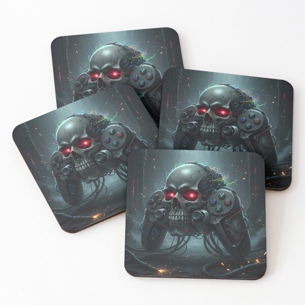 Item preview, Dark Cyberpunk Gamer Skull designed and sold by Doppelganger Studios.