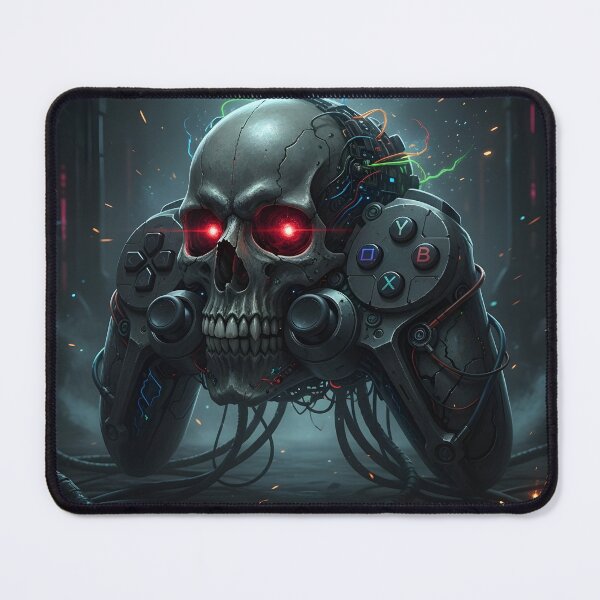 Item preview, Dark Cyberpunk Gamer Skull designed and sold by Doppelganger Studios.