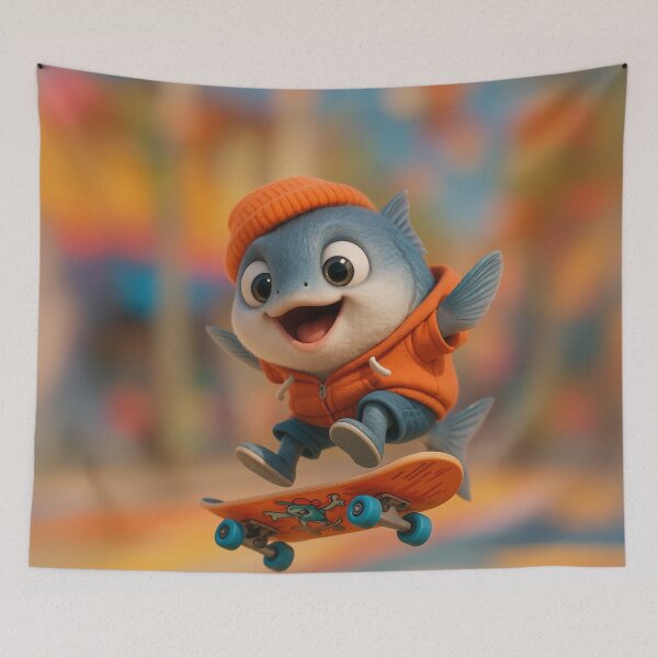 Item preview, Skater Milkfish  designed and sold by Sillytoe.