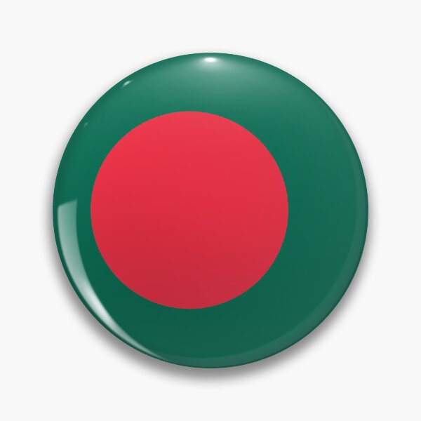 Item preview, Bangladesh Flag Circle Red Sun Green Design designed and sold by NTGUILTY.