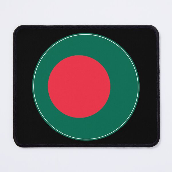 Item preview, Bangladesh Flag Circle Red Sun Green Design designed and sold by NTGUILTY.