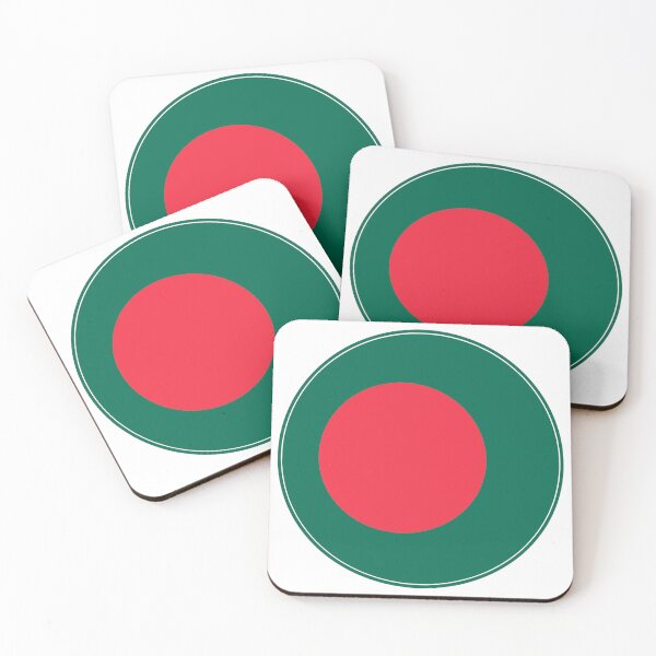 Item preview, Bangladesh Flag Circle Red Sun Green Design designed and sold by NTGUILTY.