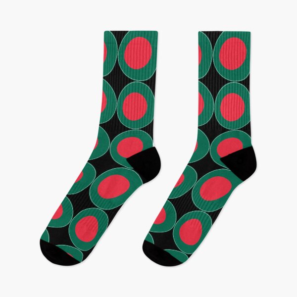 Item preview, Bangladesh Flag Circle Red Sun Green Design designed and sold by NTGUILTY.