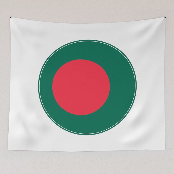Item preview, Bangladesh Flag Circle Red Sun Green Design designed and sold by NTGUILTY.