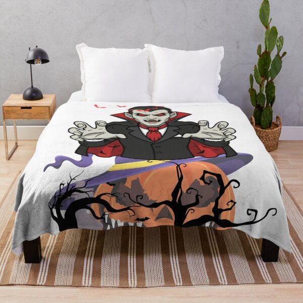 Item preview, Midnight Vampires Dancing Beneath the Crimson Halloween Sky designed and sold by Pranvi19.
