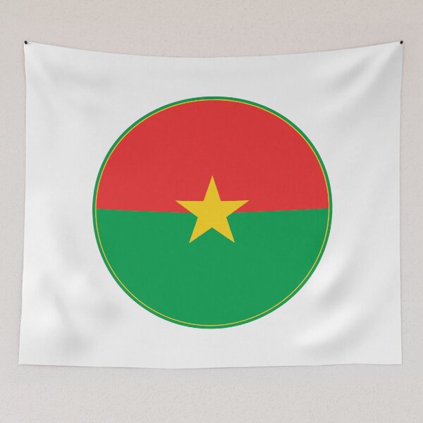 Item preview, Burkina Faso Flag Circle Star Design designed and sold by NTGUILTY.
