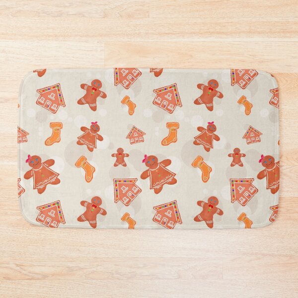Item preview, Cute Christmas Gingerbread Cookies Pattern designed and sold by The Dainty Kindle Co.