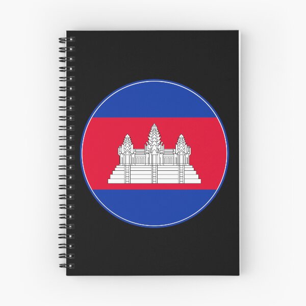 Item preview, Cambodia Flag Circle Angkor Wat Temple designed and sold by NTGUILTY.