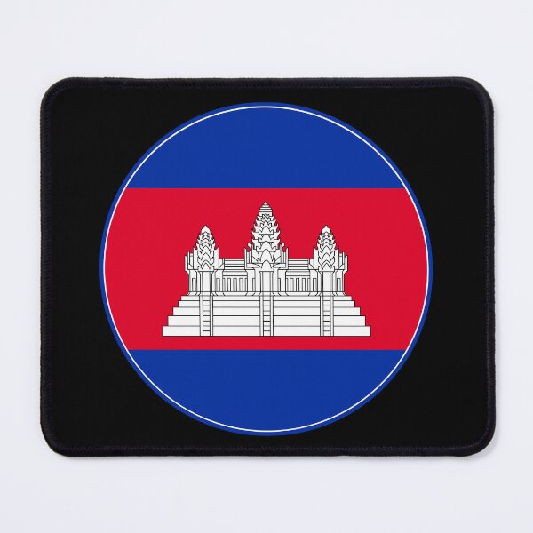 Item preview, Cambodia Flag Circle Angkor Wat Temple designed and sold by NTGUILTY.