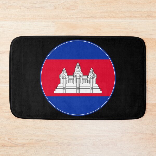 Item preview, Cambodia Flag Circle Angkor Wat Temple designed and sold by NTGUILTY.