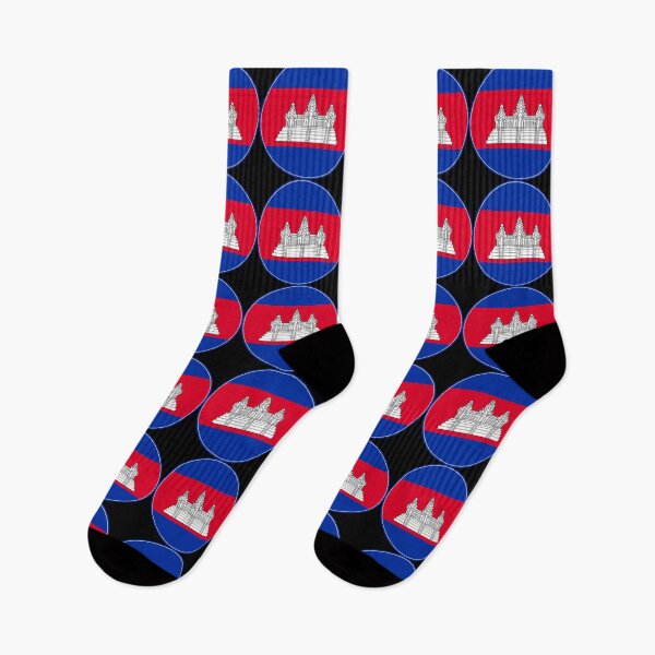 Item preview, Cambodia Flag Circle Angkor Wat Temple designed and sold by NTGUILTY.