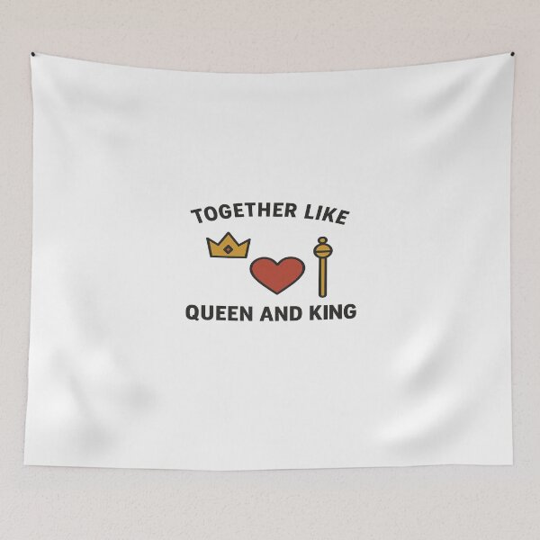 Item preview, Together Like Queen and King – Symbols of Love designed and sold by RyoSaeba90.