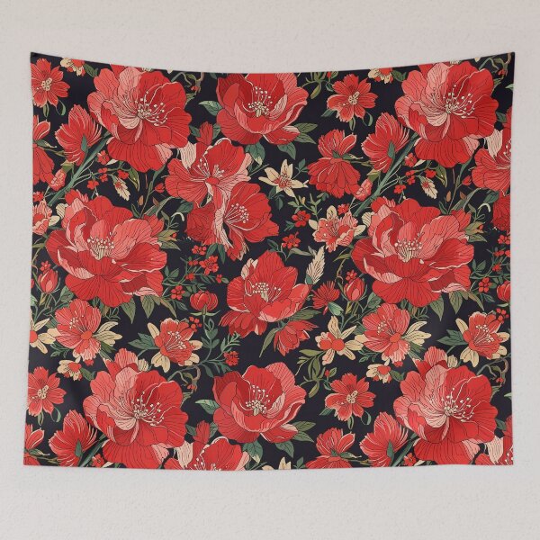 Item preview, Japanese Red Flower designed and sold by CoolPixels.