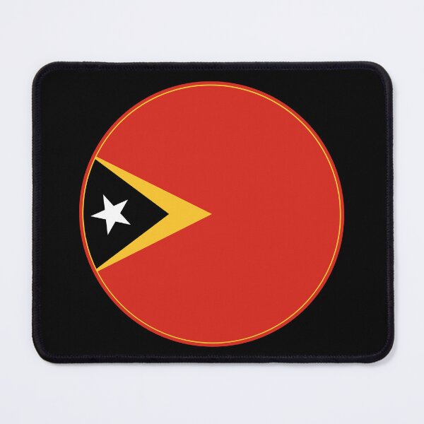 Item preview, East Timor Flag Circle Black Yellow Red Star designed and sold by NTGUILTY.
