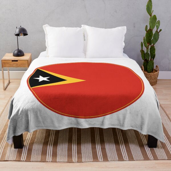Item preview, East Timor Flag Circle Black Yellow Red Star designed and sold by NTGUILTY.
