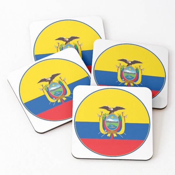 Item preview, Ecuador Flag Circle Coat of Arms Design designed and sold by NTGUILTY.