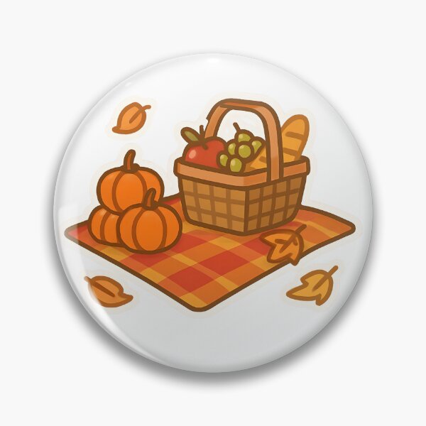 Item preview, Fall Picnic Basket Blanket Pumpkin  designed and sold by passiveprincess.