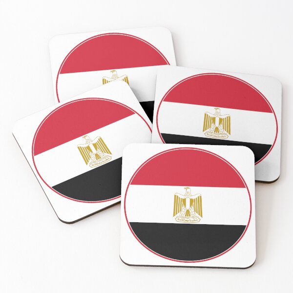 Item preview, Egypt Flag Circle Golden Eagle Design designed and sold by NTGUILTY.