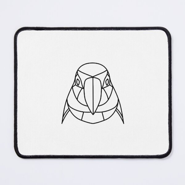 Item preview, Minimalist Geometric Parrot Portrait Art designed and sold by Scrip-thread.