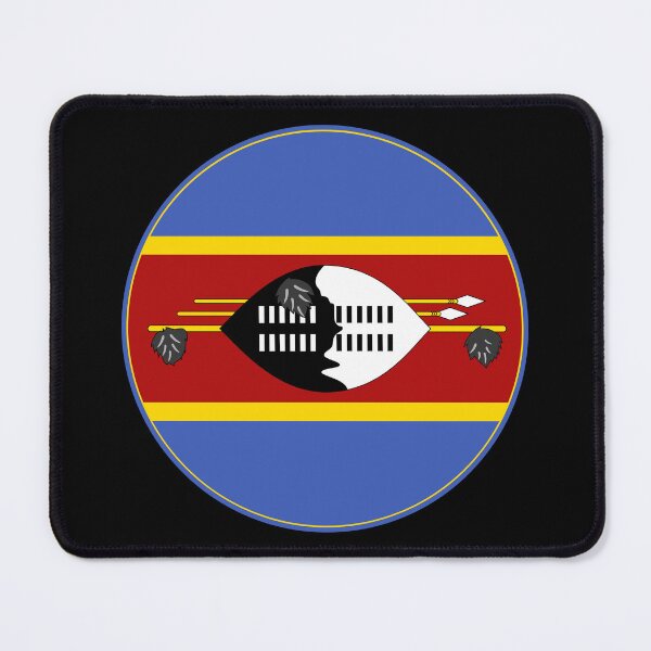 Item preview, Eswatini Flag Circle Shield Spears Design designed and sold by NTGUILTY.