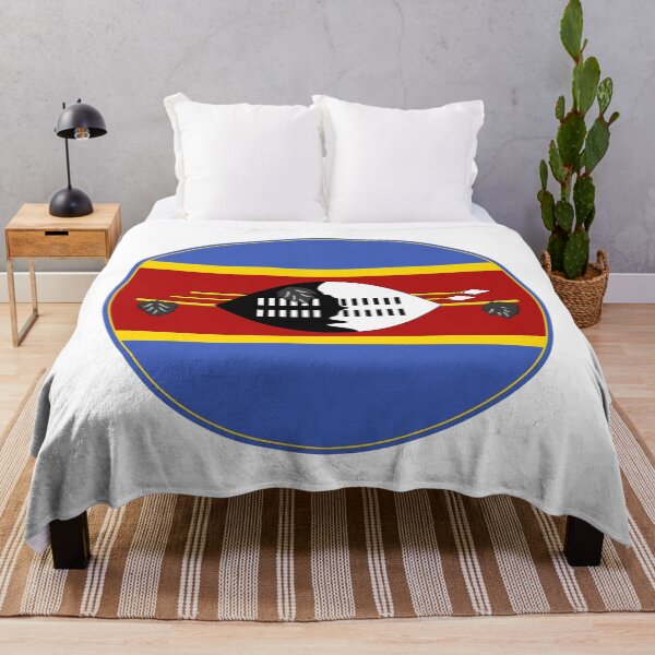 Item preview, Eswatini Flag Circle Shield Spears Design designed and sold by NTGUILTY.