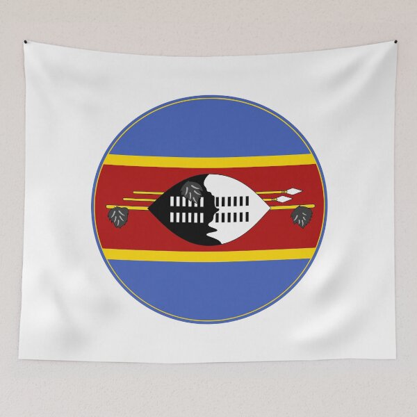 Item preview, Eswatini Flag Circle Shield Spears Design designed and sold by NTGUILTY.