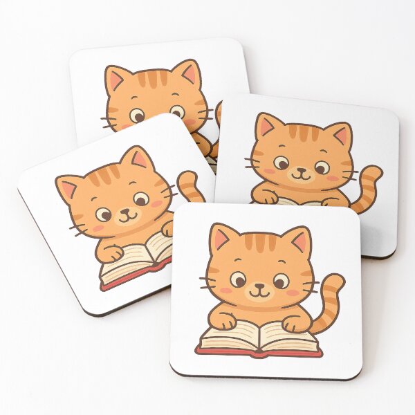 Item preview, Cute Orange Cat Reading a Book designed and sold by SassyArtistry.