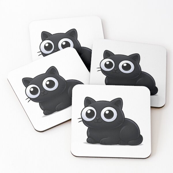 Item preview, Cat Loaf Pose | Kawaii Kitty with Giant Eyes & Tiny Ears | Cute Cozy Cat Illustration designed and sold by PrintCreations9.