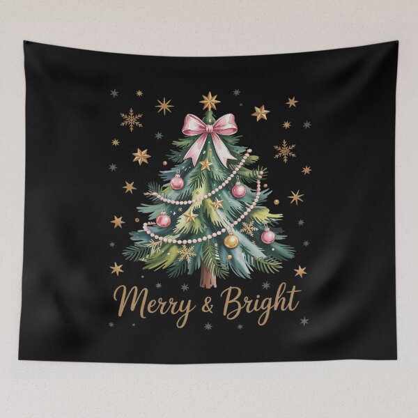 Item preview, Coquette Bow Christmas Tree Xmas Holiday designed and sold by MinaReinger.