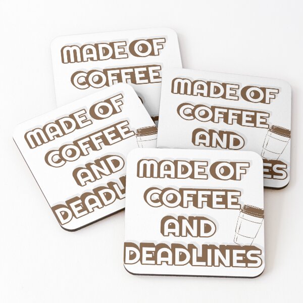 Item preview, Gemacht aus Kaffee und Deadlines – Lustiges Büro & Studenten Design designed and sold by giraffteee.