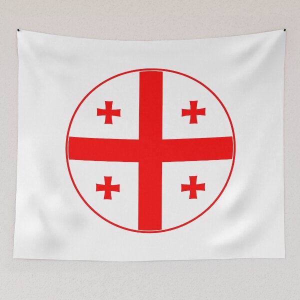 Item preview, Georgia Flag Circle Five Crosses Design designed and sold by NTGUILTY.