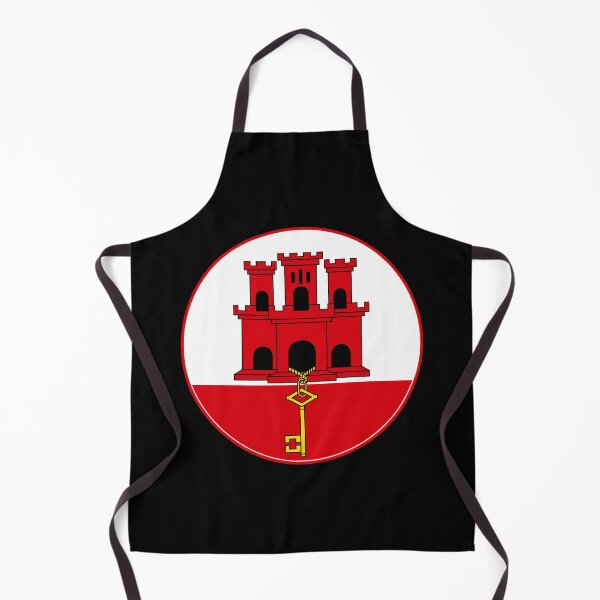 Item preview, Gibraltar Flag Circle Castle and Key Design designed and sold by NTGUILTY.