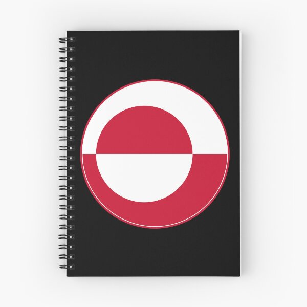 Item preview, Greenland Flag Circle Red White Sun Design designed and sold by NTGUILTY.
