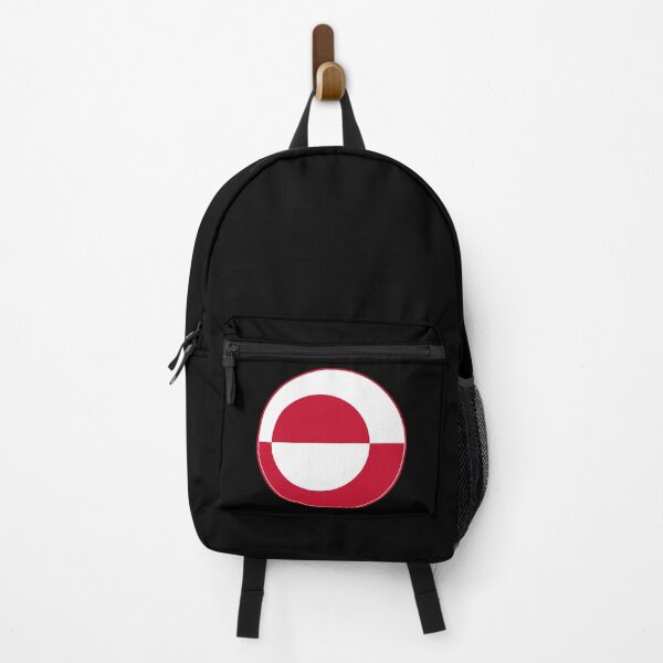 Item preview, Greenland Flag Circle Red White Sun Design designed and sold by NTGUILTY.