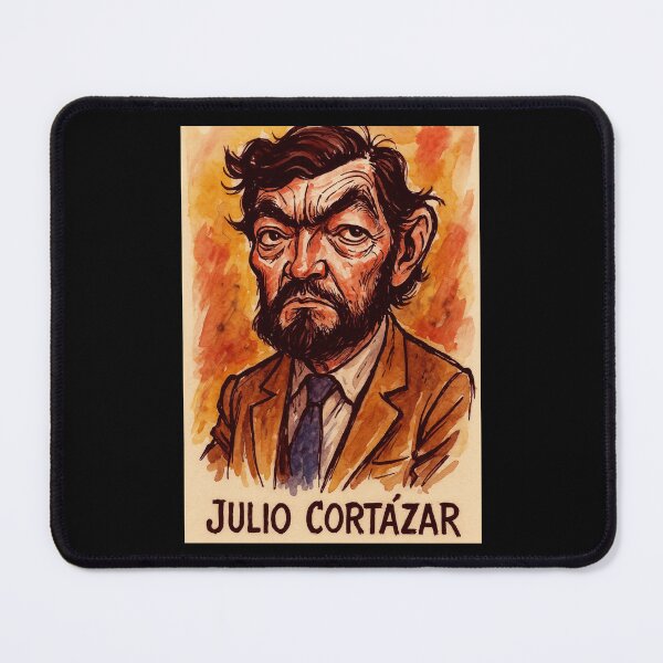 Item preview, Julio Cortazar Caricature designed and sold by Sarcastic designs.