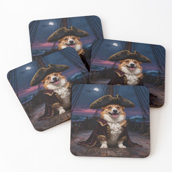 Item preview, Corgi Pirate – Funny Dog in Costume Design for Pet Lovers designed and sold by Mai Tucents Designs.