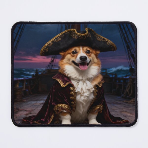 Item preview, Corgi Pirate – Funny Dog in Costume Design for Pet Lovers designed and sold by Mai Tucents Designs.