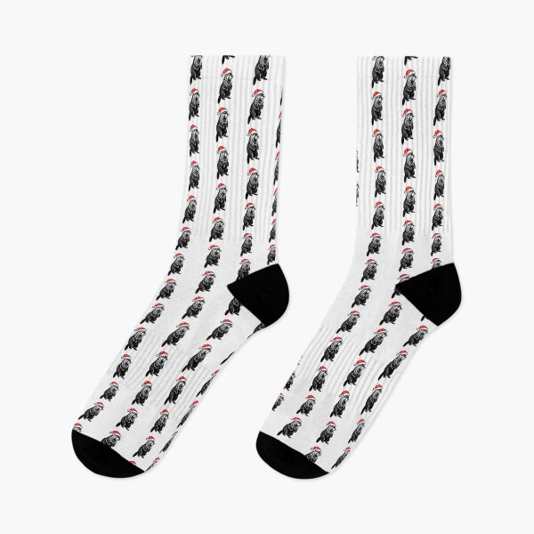 Artikelvorschau, Biber-Silhouette mit Weihnachtsmütze – Minimalistische festliche Tierkunst entworfen und verkauft von JollyCritters.