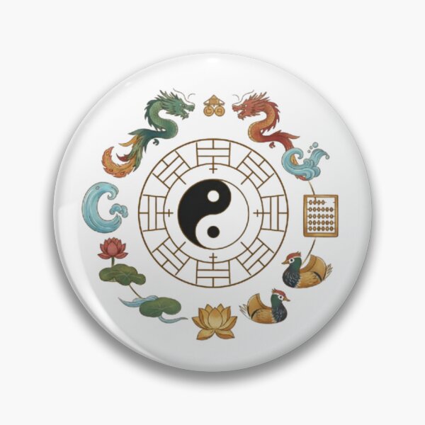 Item preview, Feng Shui Symbols Illustration with Transparent Background designed and sold by optimusprime39.