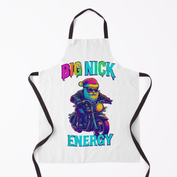 Item preview, Funny Holiday Shirt - Big Nick Energy – Neon Santa Biker Christmas Design Classic T-Shirt designed and sold by inkfluenceart.